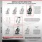 Service Caster 12 Inch Heavy Duty Semi Steel Cast Iron Caster Swivel Locks 2 Rigid SCC, 2PK SCC-KP92S1230-SSR-BSL-2-R-2 - alternate 4